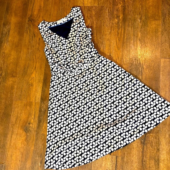 Boden Black and White Polka Dot Dress - Picture 1 of 5